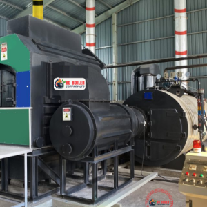 external furnace wastage (jhut) fired horizontal steam boiler